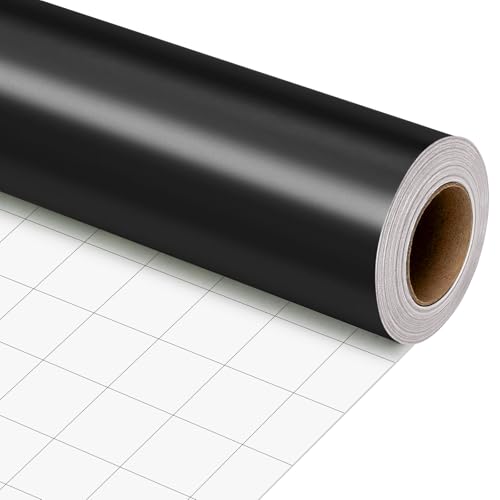 Garbendy Black Wrapping Paper Roll - Solid Color Pearly - Lustre Paper Perfect for Fathers Day Birthday Baby Shower Party - 17 Inch X 33 Feet