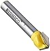 Yonico 14990q 90-Degree V Groove Template Router Bit with 3/8-Inch x 3/16-Inch 1/4-Inch Shank