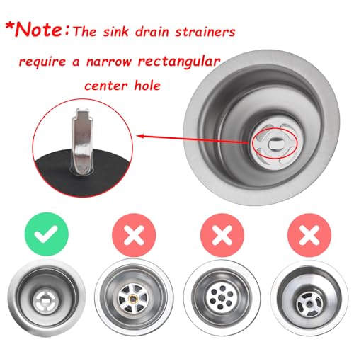 Colador para fregadero de cocina con filtro de acero inoxidable miniatura 4