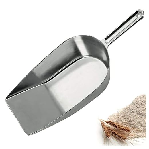 Westmark Pala para hornear/Pesar/Llenar, Capacidad: 1870 ml (aprox. 1650 g de harina), Aluminio, Hygia, Plata, 91912291