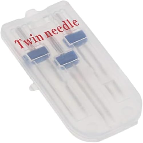 Pchnfei 1Set Twin Stretch Machine Needle Double Twin Needles Pins Sewing Machine Double Needle For Machine Sewing Notions Supplies