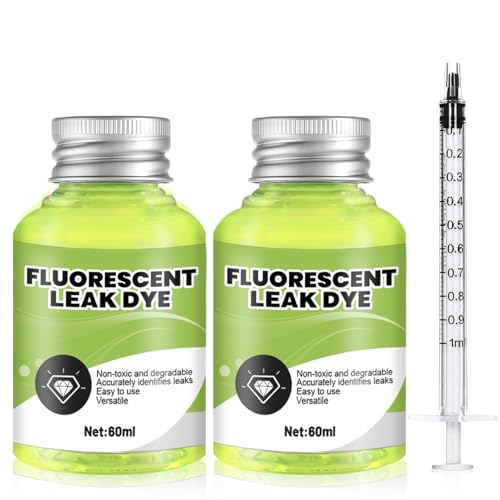 Allony Universelle Lecksuche, Fluoreszierender UV-Farbstoff, Wasserfärbemittel zur Leckageortung, Lecksuche Pool, Wird in Klimaanlagen,...