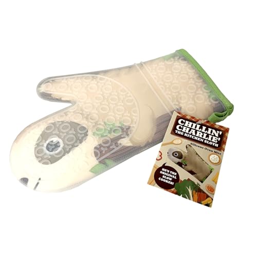 Silicone-Sloth-Oven-Mitt-Chillin-Charlie-Sloth-Kitchen-Accessories-Fun-Animal-Lovers-Gifts-Gadgets-Heat-Resistant-Kitchen-Glove-Fabric-Lining Silicone Sloth Oven Mitt Chillin Charlie Sloth Kitchen Accessories Fun Animal Lovers Gifts Gadgets Heat Resistant Kitchen Glove Fabric Lining