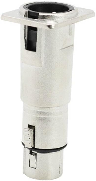4PCS For D Panel Mountin XLR Male to XLR Female Feed/Pass Thru Connector Adapter