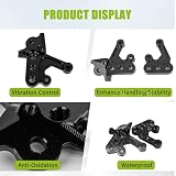 PSLER Wsporniki podnóżka motocyklowe do Sur-Ron Light Bee X S Segway X160 X260 Elektryczny Dirt Bike, CNC aluminiowe wsporniki do lewej i prawej nogi, kolor czarny