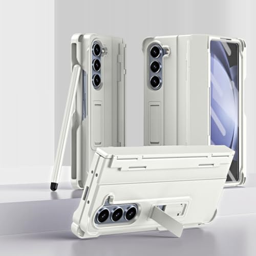 Coque Samsung Galaxy Z Fold 7 étui rigide blanc rabat support stylet