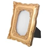 Construcción liviana y resistente: hecho de resina, este marco es fácil de instalar y mover, adecuado tanto para exhibiciones montadas en la pared como para exhibiciones de mesa, accesorios de fotos de escritorio, marcos vintage