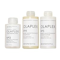Olaplex Pack: No.3 + No.4 + No.5 - Bond Maintenance System Kit - 600ml (1X 100ml + 2X 250ml)