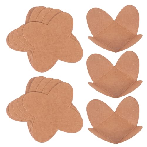 TOPBATHY 200 peças bandeja de chocolate envoltórios de madalenas suporte Brigadeiro Forminhas Muffin camisas de embrulho de madalena flor suprimentos para artesanato papel