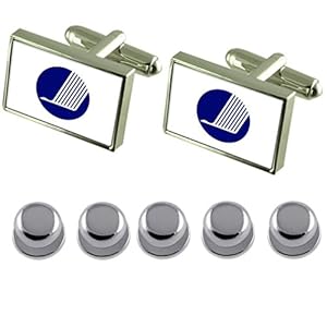 Select Gifts Hemdjurk Studs Nordic Council Vlag Manchetknopen