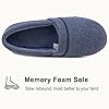 ULTRAIDEAS Memory Foam House Shoes for Women Indoor, Summer Loafer Slippers for Women with Rubber Sole, Navy, 9-10 UK #2