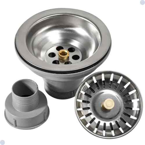 Kit Cuba Dupla Gourmet em Aço Inox + Torneira Gourmet Monocomando Vip