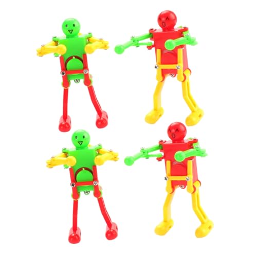 TOYANDONA Juguetes de Cuerda para 4 Piezas, Robot Bailarín Mecánico, Colores Surtidos, Juguetes Relojería Divertidos Adultos, Entretenimiento Portátil y Coleccionable Color Color Aleatorio TOYANDONA Juguetes de Cuerda para 4 Piezas, Robot Bailarín Mecánico, Colores Surtidos, Juguetes Relojería Divertidos Adultos, Entretenimiento Portátil y Coleccionable Color Color Aleatorio