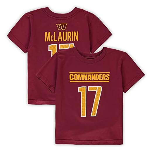 Outerstuff Preschool Terry McLaurin Burgundy Washington Commanders Mainliner Player Name & Number T-Shirt