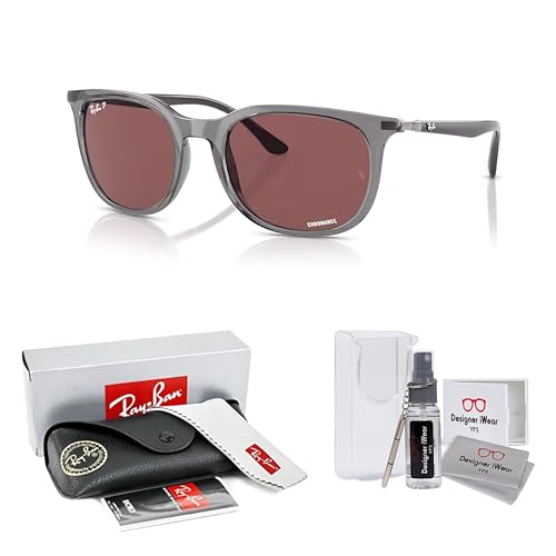 Ray-Ban RB4386 Square Sunglasses for Men for Women +BUNDLE with ACCESSORY EYEWEAR KIT2