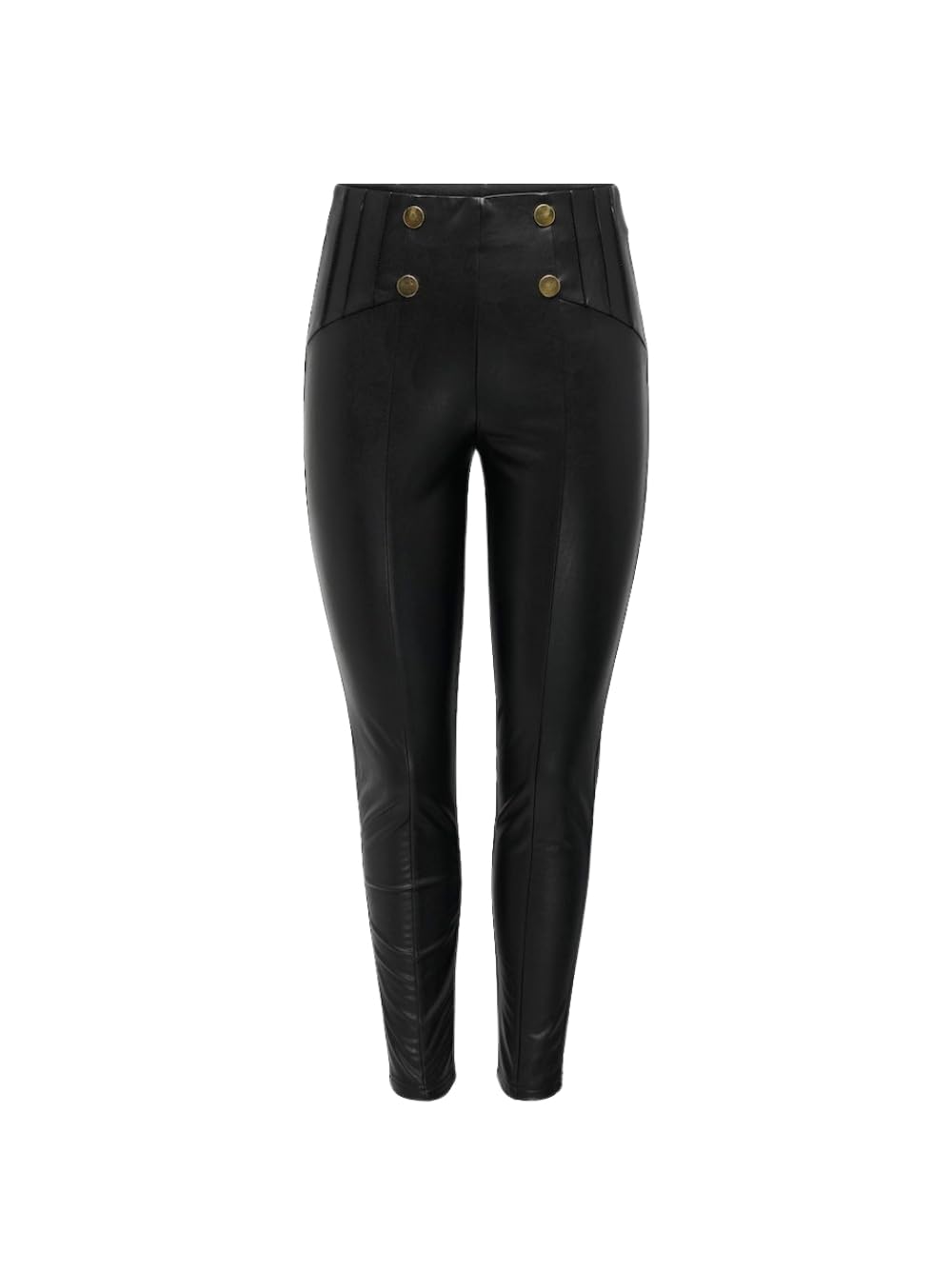ONLY Onllola CC OTW Women's Leggings Faux Leather Leggings, Black, M