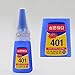 Super Glue Dries Instantly, 401 Strong Instant Adhesive Bond Transparent All-Purpose Universal for Plastic Wood Metal Rubber Leather Manicure DIY Crafts（20g/0.7oz）