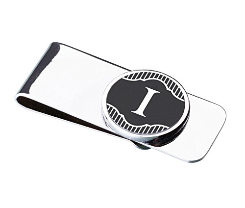 Lillian Rose Monogram Letter I Money Clip, Black Band