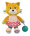 Clementoni - 17762 - Katy The Kitty - Peluche Neonato, Giocattolo Bambini 0-36 Mesi - 100% Lavabile