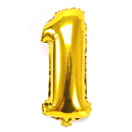 16" Gold 0-9 Number Balloons Foil Balloons Mylar Balloons For Party Decorations Party Supplies #TOP2