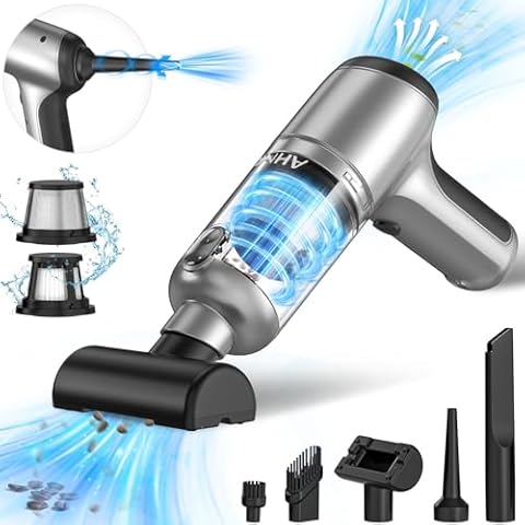 AHNR Handheld Car Vacuum Cleaner Cordless with Brushless Motor, 20000PA High Power Vacuum Cleaner & Air Duster, 3 in 1 Keyboard Portable Vacuum Cleaner, Mini Hand Held Vacuum Cleaner for Car Home Cover