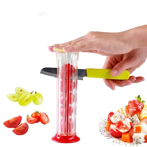 Grape Slicer, Strawberry Slicer, Small Tomato Cutter, Adjustable Grape Cutter, Cherry Cutter, Fruit Salad Making Tools, Fruit Divider, Suitable For All Kinds Of Small Fruits #TOP3