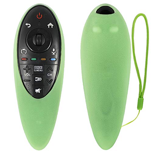HUAYU Luminous Remote Case for LG AN-MR500G Magic Remote Cover Flexible Shockproof Washable Remote Holder for LG 3D Smart TV Magic Remote Case(Glow in Dark Green)