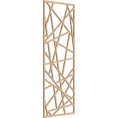 Image of Conway Decorative Pierced Fretwork Wood Wall Panels, 29 3 /8 inchW x 74 3 /8 inchH x 3 /8 inchT, Hickory