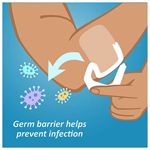 Nexcare Tegaderm Waterproof Transparent Dressing, Dirtproof, Germproof, Provides Protection To Minor Burns, Scrapes, Cuts, Blisters And Abrasions, 2.375 X 2.75 In, 8 Count #TOP6