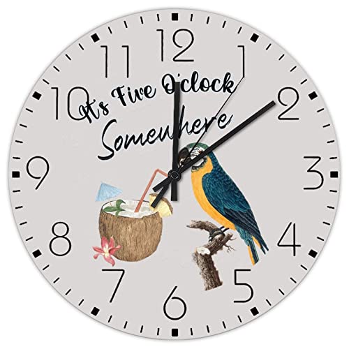 Horloge murale en bois épurée au design authentique sans cadre