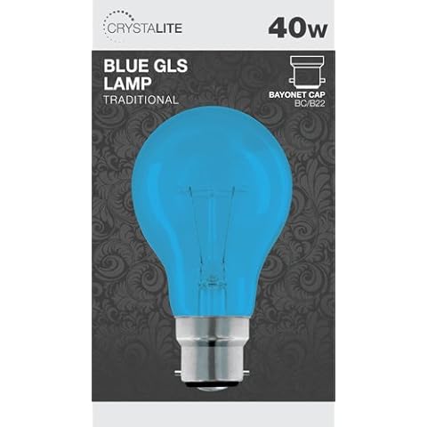 Cyrstalite Blue 40W Incandescent GLS Lamp Cover