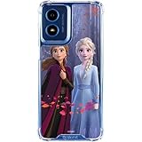 Skinit Clear Phone Case Compatible with Moto G Play 4G - Officially Licensed Disney Frozen II Anna and Elsa Design