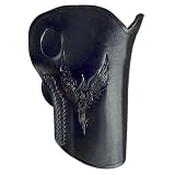Xambac OWB Leather Holster for 4in Ruger GP100 Python (Black)