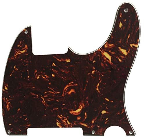 For Fender Esquire Telecaster 5 Hole Blank Style Guitar Pickguard Scratch Plate (4 Ply Brown Tortoise)
