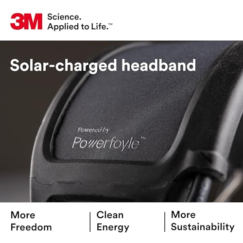 Image of 3M PELTOR WS ALERT XPV Headset, Solar Powered, MRX21A1WS7, Headband, Connected Equipment App, MultiPoint Bluetooth, Noise Cancelling Microphone, 22 dB, Green
