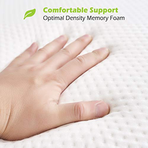 Oasiscraft 8" Leg Elevation Pillow, Leg Rest Pillow Bed Wedge Post Surgery Elevated Cushion 1.5" Memory Foam Leg Pillow For Back, Hip And Knee Pain Relief, Foot And Ankle Injury - Removable Cover #TOP5