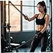 Battle Ropes, 2Pcs 18in Elastic Silent Spring Exercise Rope with Non-Slip Handle Cordless Portable Full-Body Fitness Equipment for Home, Gym, Travel.