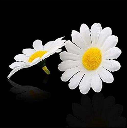 Wendy Mall 100Pcs Artificial Mini Daisy Decorative Flower Silk Flowers For Crafts Party Wedding Decoration Diy Home Decor (White) #TOP2