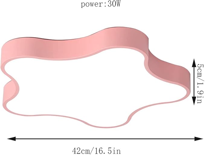 CHUNGYANG Scandinavische Stijl 3000k / 4000k / 6500k Dimbaar Licht Ultradunne Starfish LED Plafondlamp Kleur Macarons Ingebouwde Installatie Lampen Voor Slaapkamer, Woonkamer, Kinderkamer Verlichting photo 3