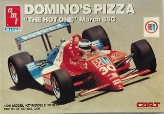 Dubblebla #6751 AMT Domino's Pizza 'The Hot One' March 88C 1/25 Scale Plastic Model Kit,Needs Assembly