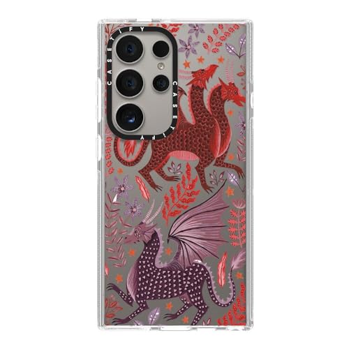 Coque transparente Samsung Galaxy S24 Ultra CASETiFY finition luxe dragon