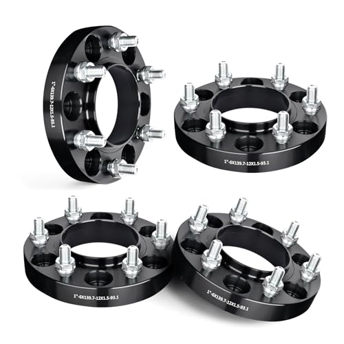 Image of EVIL ENERGY 6x5.5 Wheel Spacers 1 inch, 93.1 mm Bore Hubcentric M12x1.5 Studs