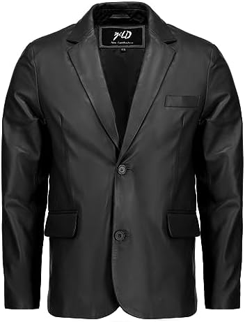 Jild Invisible Stitchingメンズカジュアルレザージャケット-2バックルクローズドコートスタイル一般フィットムートンレザージャケットメンズ