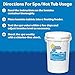 In The Swim 1 Inch Bromine Tablet Sanitizer for Spas, Hot Tubs, or Swimming Pools - Pre-Stabilized, Low Odor, Chlorine Alternative - 61% Available Bromine - 50 Pounds