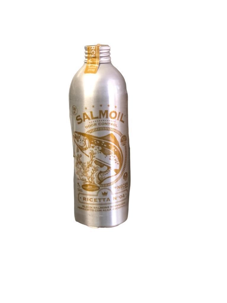 Necon - Salmoil ricetta 4 odor control - Alimento complementare per cani e gatti - 500 ml