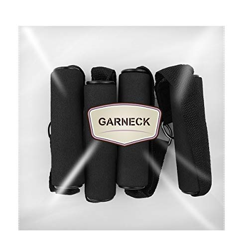 Garneck 4Pcs Resistance Band With Handles Plastic D Ring Exercise Strap Foam Handle Band Fitness Equipment For Home Gym Overhead Strength Training Stretching Black #TOP5