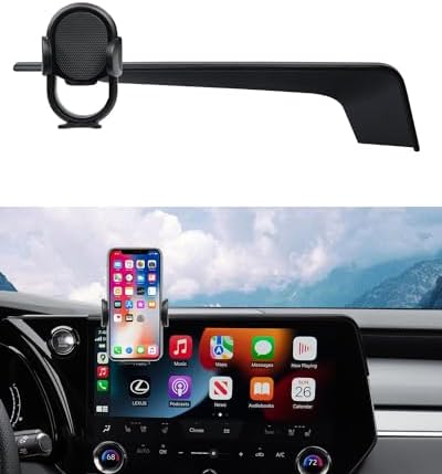 Autorder Car Phone Holder fit for 2023-2026 Lexus RX RX350/RX350h/RX500h Accessories Phone Mount 14-Inch Screen Cell Phone Automobile Cradles Hands-Free 360 Degree Rotation