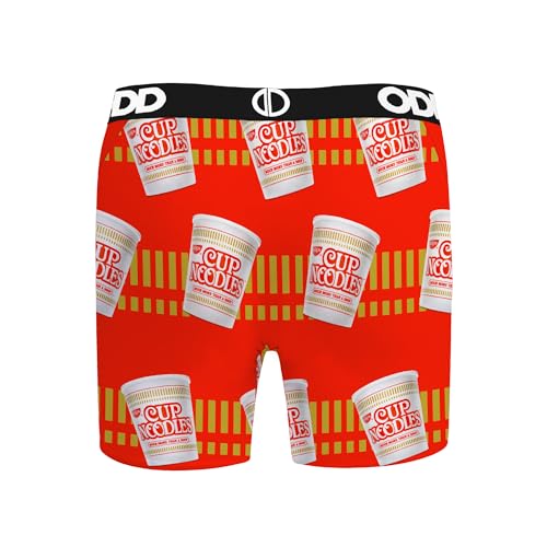 Odd Sox Kid Boy's Boxer Brief, Cup Noodles, Funny Novelty Print, Large2