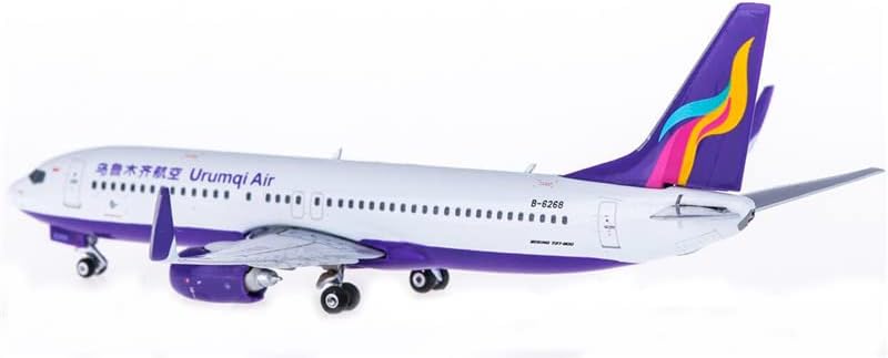 Miniatura 3 de Phoenix Urumqi Airlines para Boeing B737-800 B-6268 1400 DIECAST modelo preconstruido