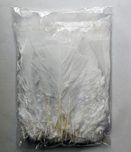 100Pcs White Turkey Flat Feathers 4-6 Inch Fluffy Feathers For Crafts Masks Hats Decorating Dream Catchers Wedding Party Decoration #TOP5